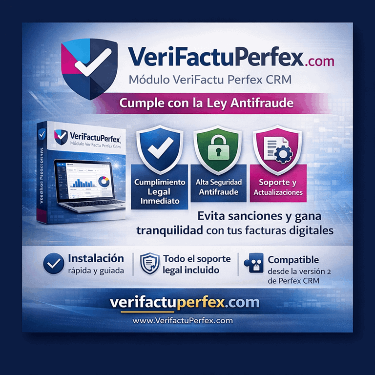 Módulo VeriFactu Perfex CRM